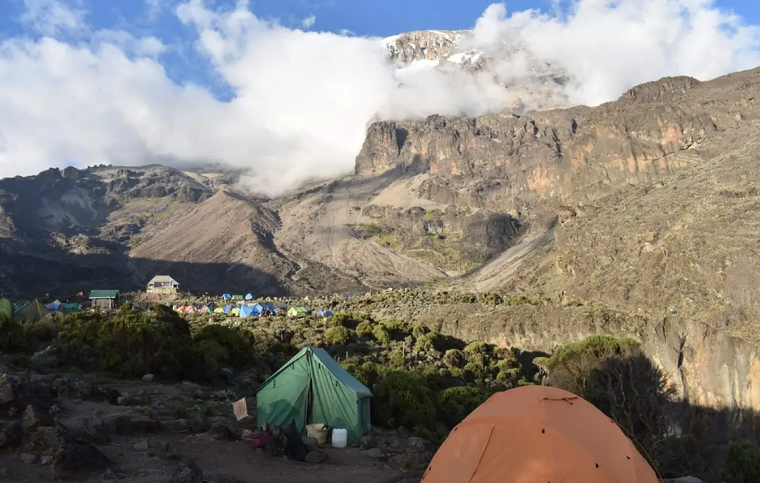 In Tents At Mawenzi Tarn Camp