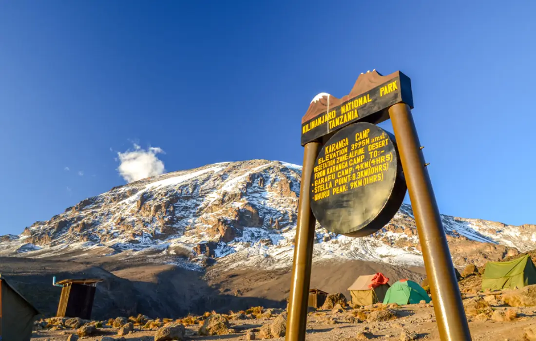 Tents At Mawenzi Tarn Camp