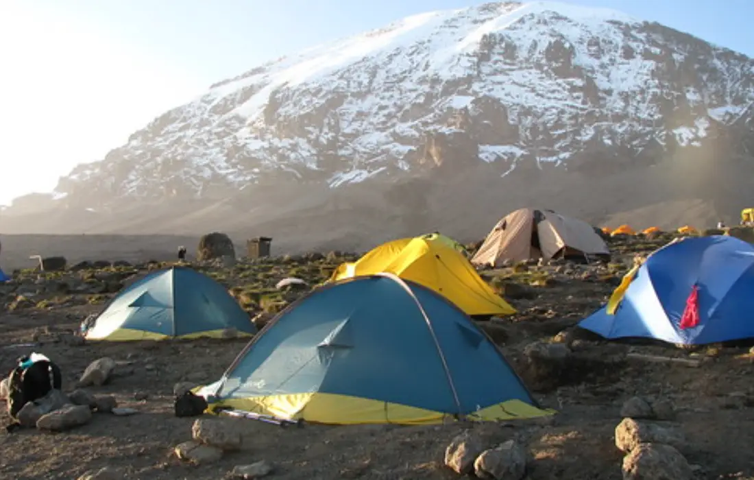 Tents At Mawenzi Tarn Camp