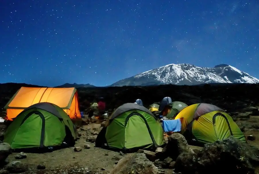 In Tents at Shira 2 Camp